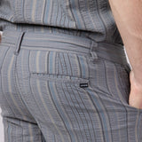 Union Paloma Seersucker 8” Shorts for Men in Grey