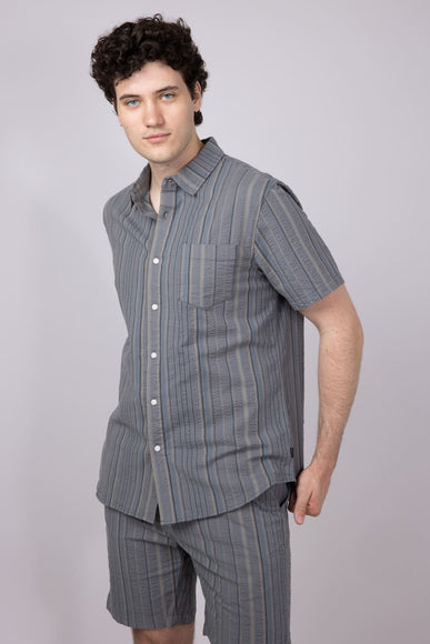 Union Paloma Seersucker 8” Shorts for Men in Grey