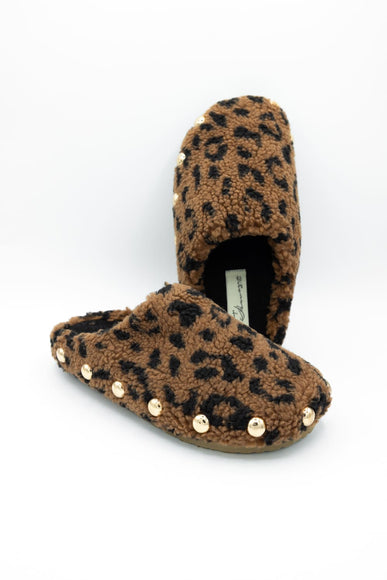 Vintage Havana Thrill Leopard Slippers for Women in Brown