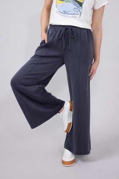 Wide Leg Lounge Pants for Women in Graphite | NP70337
