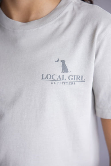 Local Girl Youth Floral T-Shirt in Grey | L5000013-SIL