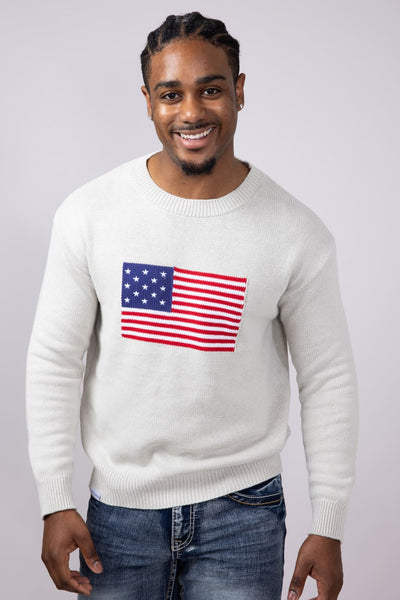 Simply Southern Unisex USA Sweater in Grey