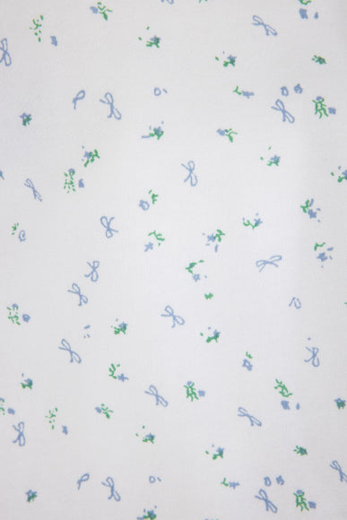 1897 Active All Over Floral & Bows Print Hoodie for Women in Ivory