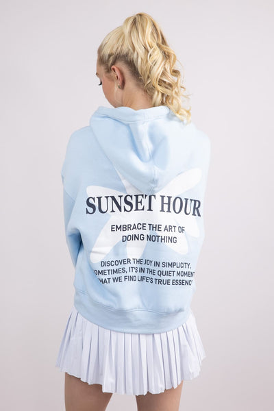 1897 Active Sunset Hour Hoodie for Women in Light Blue