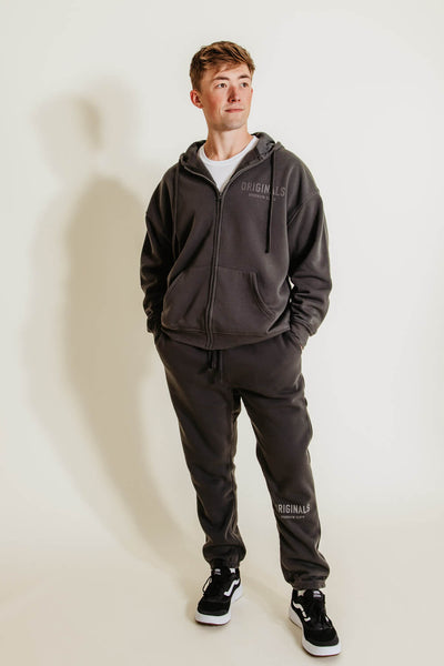 Brooklyn Cloth Original Fleece Jacket for Men in Dusty Black