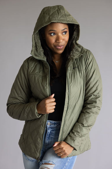 Columbia Copper Crest II Hooded Jacket for Women in Green