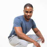 Copper & Oak Elastic File Tech Jogger Pants for Men in Light Grey