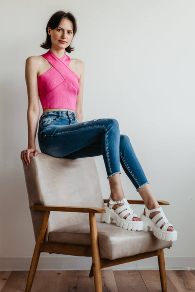 KanCan Danica High Rise Ankle Skinny Jeans for Women