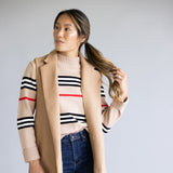 Love Tree Long Line Vest for Women in Camel