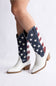 MIA Stars & Stripes Cowgirl Boots for Women in White