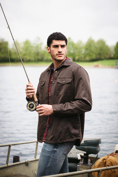 North River Wax Jacket for Men in Brown