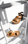 Soda Edoly Asymmetrical Platform Sandals for Women in Cognac