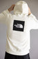 The North Face Evolution Box Logo Hoodie for Men in White Dune