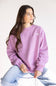 The North Face Oversized Simple Dome Fleece Sweatshirt for Women in Lavender | NF0A8FKT-G6E