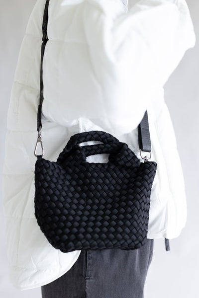 バッグ user_ec9406d5 Woven Crossbody Bucket Purse for Women in Black | KDC-TB-30