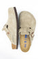 Birkenstock Boston Soft Footbed Suede Leather Clogs for Women in Taupe
