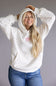 Happy Camp3r Garden Confetti Puff Series Hoodie for Women in White