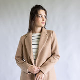 Love Tree Long Coat for Women in Camel