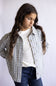 O’Neill Youth Jordyn Striped Knit Shacket for Girls in White