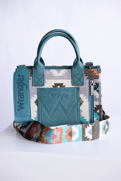 Wrangler Southwestern Small Tote for Women in Turquoise