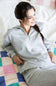 Zip Neck Super Soft Set for Women in Grey