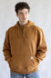 Carhartt Rain Defender Loose Fit Heavyweight Quarter Zip Hoodie for Men in Brown