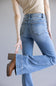 Risen High Rise Tummy Control Flare Jeans for Women
