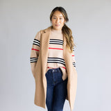 Love Tree Long Line Vest for Women in Camel