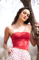 Double Layer Tube Top for Women in Valentine Red