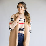 Love Tree Long Line Vest for Women in Camel