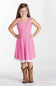 Youth Corded Tank Dress for Girls in Pink