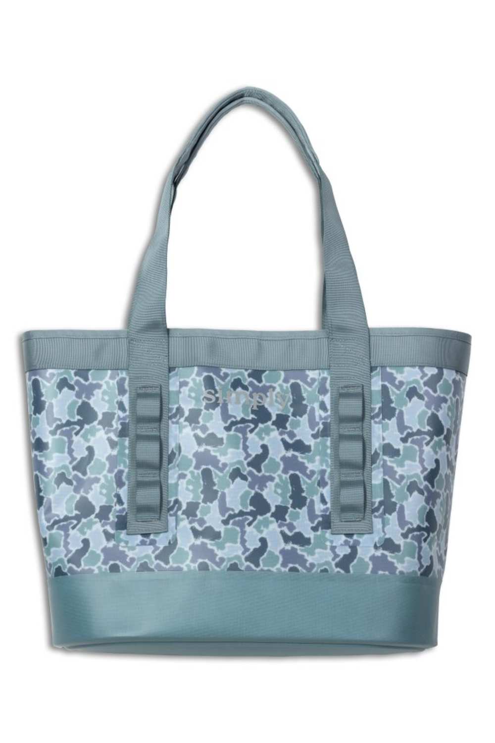 Simply Southern Simply Tough Tote in Blue Camo | 0126-SIMPLYTOTE