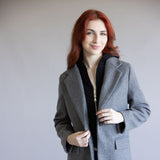 Love Tree Hoodie Long Coat for Women in Grey