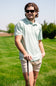 Local Boy Dirty Myrtle Gimme Putt Polo for Men in Green