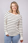 Thread & Supply Stacy Stripe Shirt for Women in Off White/Black