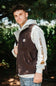 Carhartt Duck Sherpa Lined Mock Neck Vest for Men in Brown
