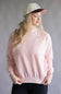 Camo Crewneck Fleece Sweatshirt for Women in Pink