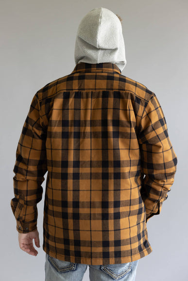 Carhartt Flannel Sherpa Lined Shirt Jacket for Men in Brown
