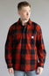 Carhartt Heavyweight Plaid Flannel for Men in Red/Orange
