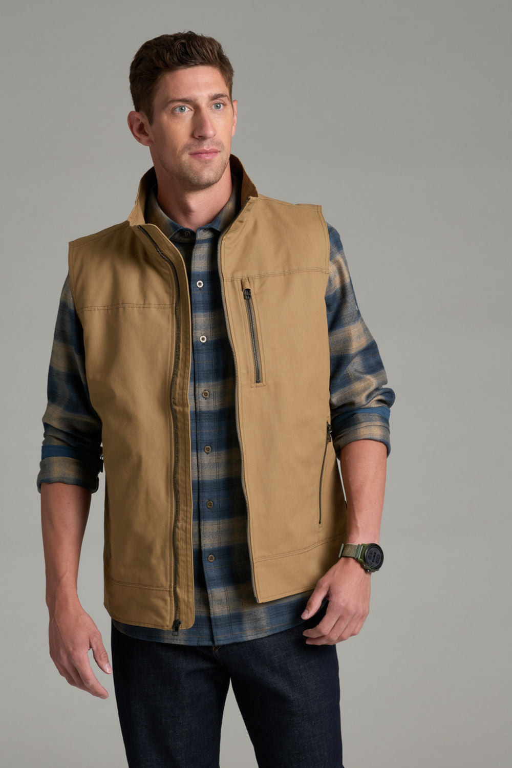 Kuhl Burr Vest for Men in Desert Khaki | 1042-DEKK-KHAKI – Glik's