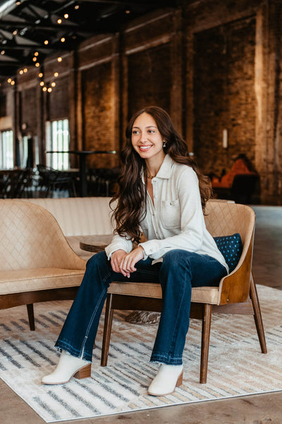 Thread & Supply Lewis Button Up Shirt for Women in Oatmeal