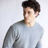 1897 Original Knit Crewneck Sweater for Men in Silver Heather