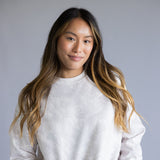 1897 Active Camo Crewneck Fleece Sweatshirt for Women in Beige