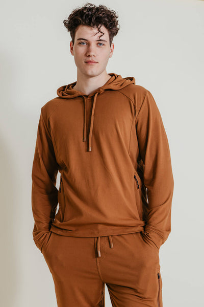 1897 Active Every Day Performance Hoodie for Men in Brown