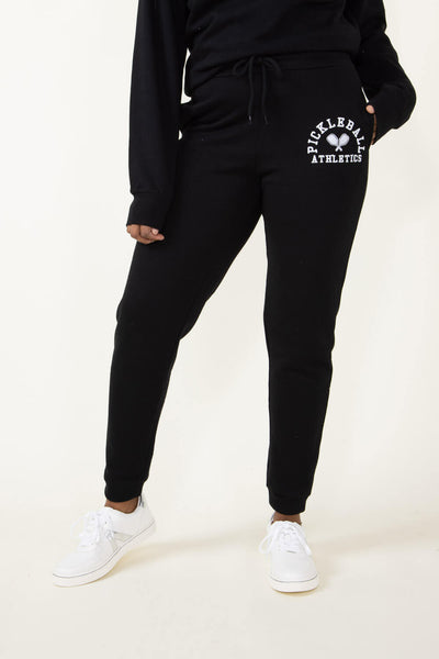 1897 Active Pickleball Joggers for Women in Black