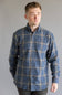 1897 Legends Flannel Shirt for Men in Indigo Plaid