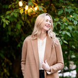 Love Tree Long Coat for Women in Camel