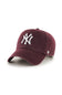 '47 New York Yankees Clean Up Hat in Maroon