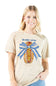 Simply Southern Youth Red White and Hot Dogs T-Shirt for Women in Bone