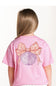 Simply Southern Youth Shell Mineral Wash T-Shirt for Girls in Petal